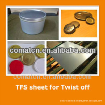 Tinplate /TFS MR grade CA 2.8/2.8 for bottle caps,crown cork,metal cover